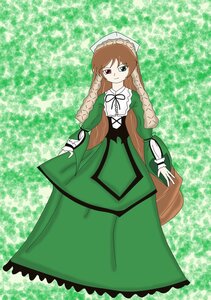 Rating: Safe Score: 0 Tags: 1girl braid brown_hair dress frills green_background green_dress green_eyes hat heterochromia image long_hair long_sleeves looking_at_viewer red_eyes solo suiseiseki twin_braids very_long_hair User: admin