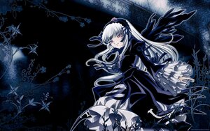 Rating: Safe Score: 0 Tags: 1girl dress flower frills hairband image juliet_sleeves long_hair long_sleeves looking_at_viewer pink_eyes plant silver_hair solo suigintou very_long_hair wide_sleeves wings User: admin