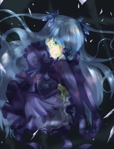 Rating: Safe Score: 0 Tags: 1girl barasuishou black_legwear dress fetal_position frills hair_ribbon high_heels image long_hair long_sleeves petals ribbon sad solo tears very_long_hair yellow_eyes User: admin