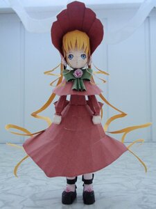 Rating: Safe Score: 0 Tags: 1girl bangs black_footwear blonde_hair blue_eyes bonnet bow bowtie capelet doll dress flower full_body hat long_hair long_sleeves looking_at_viewer red_capelet red_dress shinku solo standing User: admin