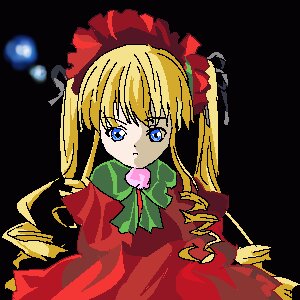 Rating: Safe Score: 0 Tags: 1girl blonde_hair blue_eyes bonnet bow bowtie dress green_bow green_neckwear image long_hair long_sleeves looking_at_viewer red_dress shinku solo style_parody transparent_background User: admin