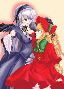 Rating: Safe Score: 0 Tags: 2girls black_wings blonde_hair blue_eyes blush bonnet dress frills hairband image long_hair long_sleeves multiple_girls open_mouth pair purple_eyes red_dress shinku silver_hair suigintou very_long_hair wings yuri User: admin