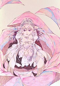 Rating: Safe Score: 0 Tags: 1girl blonde_hair breasts dress frills image long_hair solo suigintou traditional_media watercolor_(medium) wings User: admin