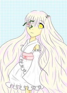 Rating: Safe Score: 0 Tags: 1girl detached_sleeves dress flower frills image japanese_clothes kirakishou long_hair long_sleeves looking_at_viewer smile solo very_long_hair yellow_eyes User: admin