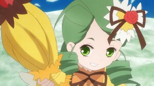 Rating: Safe Score: 0 Tags: 1girl drill_hair flower green_eyes green_hair hair_ornament image kanaria long_hair ribbon rose smile solo twin_drills twintails User: admin