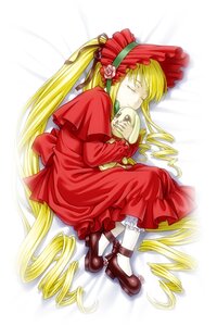 Rating: Safe Score: 0 Tags: 1girl blonde_hair bonnet bow closed_eyes dress drill_hair full_body image long_hair long_sleeves lying on_side red_dress rose shinku shoes sleeping solo twin_drills twintails very_long_hair white_legwear User: admin