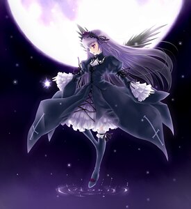 Rating: Safe Score: 0 Tags: 1girl bad_id bad_pixiv_id black_wings boots dress flower frills full_body full_moon hairband image lolita_hairband long_hair long_sleeves moon night nyoshino pink_eyes purple_eyes ribbon rozen_maiden silver_hair sky solo star_(sky) suigintou thigh_boots thighhighs very_long_hair water wings User: admin