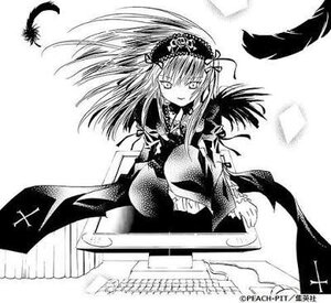 Rating: Safe Score: 0 Tags: 1girl black_wings dress feathers flower frills greyscale hairband image lolita_hairband long_hair long_sleeves looking_at_viewer monochrome rose solo suigintou very_long_hair wide_sleeves wings User: admin