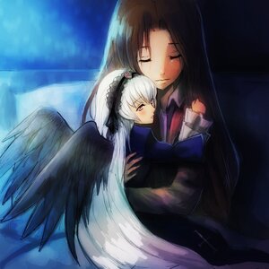 Rating: Safe Score: 0 Tags: 2girls artist_request black_hair black_wings blush closed_eyes dress frills hairband hug image kakizaki_megu long_hair long_sleeves multiple_girls photoshop_(medium) red_eyes rose rozen_maiden silver_hair sleeping smile solo suigintou very_long_hair wings yuri User: admin