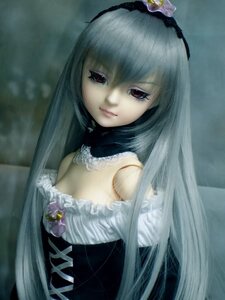 Rating: Safe Score: 0 Tags: 1girl bangs bare_shoulders breasts choker closed_mouth doll dress flower gothic_lolita hairband lips lolita_fashion lolita_hairband long_hair looking_at_viewer rose solo suigintou upper_body very_long_hair User: admin