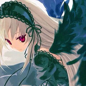 Rating: Safe Score: 0 Tags: 1girl bangs black_ribbon closed_mouth dress flower frills hairband image juliet_sleeves lolita_hairband long_hair long_sleeves looking_at_viewer puffy_sleeves ribbon silver_hair smile solo suigintou upper_body wings User: admin