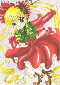 Rating: Safe Score: 0 Tags: 1girl :d blonde_hair blue_eyes bonnet dress drill_hair flower frills full_body image long_hair long_sleeves marker_(medium) open_mouth pink_flower pink_rose red_dress red_flower rose shinku smile solo traditional_media twin_drills twintails very_long_hair User: admin