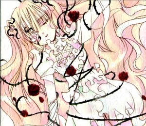 Rating: Safe Score: 0 Tags: 1girl blonde_hair blood blood_on_face closed_eyes dress flower frills image kirakishou long_hair pink_hair rose solo thorns very_long_hair vines User: admin