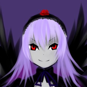 Rating: Safe Score: 0 Tags: 1girl black_wings dress flower frills hairband heart image long_hair looking_at_viewer red_eyes ribbon rose smile solo suigintou User: admin