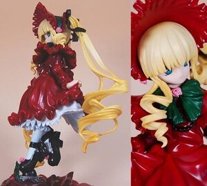 Rating: Safe Score: 0 Tags: 1girl blonde_hair blue_eyes bonnet bow doll dress drill_hair flower long_hair long_sleeves looking_at_viewer red_dress rose shinku shoes solo standing twintails very_long_hair User: admin