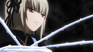 Rating: Safe Score: 0 Tags: 1girl bangs black_ribbon dress eyebrows_visible_through_hair hair_ribbon hairband holding holding_sword holding_weapon image long_hair looking_at_viewer parted_lips red_eyes ribbon solo suigintou sword weapon User: admin