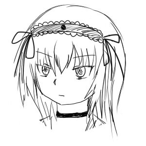 Rating: Safe Score: 0 Tags: 1girl bangs choker closed_mouth eyebrows_visible_through_hair frilled_hairband greyscale hair_ribbon hairband image lolita_hairband looking_at_viewer monochrome portrait ribbon simple_background solo suigintou white_background User: admin