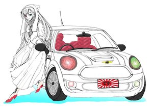 Rating: Safe Score: 0 Tags: 1girl car green_eyes ground_vehicle heterochromia high_heels image long_hair looking_at_viewer motor_vehicle red_eyes solo spot_color suiseiseki User: admin