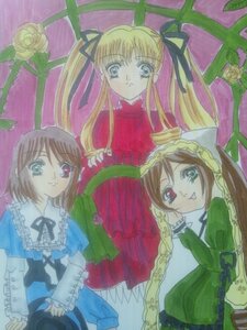 Rating: Safe Score: 0 Tags: 3girls blonde_hair blue_dress blue_eyes brown_hair dress flower frills green_dress heterochromia image long_hair long_sleeves looking_at_viewer multiple multiple_girls open_mouth red_eyes ribbon rose shinku siblings sisters smile souseiseki suiseiseki tagme twins twintails very_long_hair User: admin