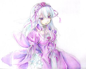 Rating: Safe Score: 0 Tags: 1girl asa_(swallowtail) bangs dress frills gothic_lolita hairband image lolita_fashion long_hair long_sleeves looking_at_viewer lowres photoshop_(medium) purple_dress purple_eyes ribbon rozen_maiden silver_hair simple_background solo suigintou white_background User: admin