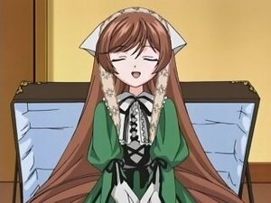 Rating: Safe Score: 0 Tags: 1girl :d brown_hair closed_eyes dress facing_viewer green_dress image long_hair long_sleeves open_mouth smile solo suiseiseki very_long_hair User: admin