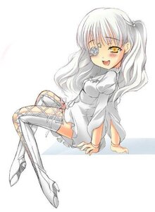 Rating: Safe Score: 0 Tags: 1girl :d arm_support auto_tagged blush boots dress full_body hair_ornament high_heel_boots image kirakishou long_hair long_sleeves looking_at_viewer open_mouth sitting smile solo thigh_boots thighhighs white_background white_hair yellow_eyes zettai_ryouiki User: admin