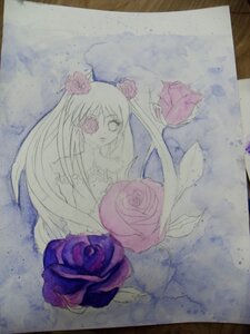 Rating: Safe Score: 0 Tags: 1girl blonde_hair flower hair_ornament image kirakishou long_hair pink_flower pink_rose purple_flower purple_rose red_flower red_rose rose solo thorns traditional_media twintails watercolor_(medium) User: admin