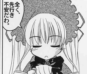 Rating: Safe Score: 0 Tags: 1girl blush closed_eyes greyscale halftone image long_hair monochrome shinku solo User: admin