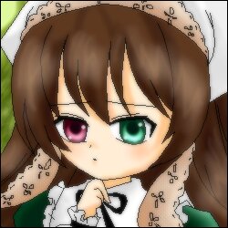 Rating: Safe Score: 0 Tags: 1girl blush brown_hair green_eyes image long_sleeves looking_at_viewer red_eyes solo suiseiseki text_focus User: admin