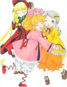 Rating: Safe Score: 0 Tags: 3girls ^_^ auto_tagged blonde_hair bonnet bow closed_eyes cup dress drill_hair hina_ichigo image kanaria long_hair long_sleeves multiple multiple_girls open_mouth pink_bow shinku smile tagme traditional_media watercolor_(medium) User: admin