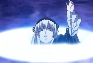 Rating: Safe Score: 0 Tags: 1girl blue_theme closed_eyes dress frills image long_sleeves open_mouth solo suigintou User: admin