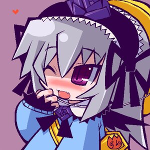 Rating: Safe Score: 0 Tags: 1girl blush chibi dress grey_hair image long_sleeves one_eye_closed open_mouth solo suigintou User: admin
