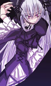 Rating: Safe Score: 0 Tags: 1girl artist_request dress frills hairband image juliet_sleeves long_hair long_sleeves looking_at_viewer photoshop_(medium) pink_eyes puffy_sleeves rozen_maiden silver_hair solo suigintou very_long_hair User: admin