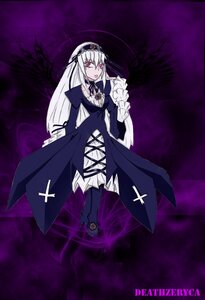 Rating: Safe Score: 0 Tags: 1girl dress flower frills hairband image juliet_sleeves long_hair long_sleeves looking_at_viewer pink_eyes puffy_sleeves purple_flower red_eyes ribbon rose silver_hair solo suigintou very_long_hair wings User: admin