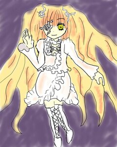 Rating: Safe Score: 0 Tags: 1girl boots dress eyepatch flower frills image kirakishou long_hair long_sleeves smile solo thigh_boots very_long_hair yellow_eyes User: admin