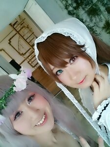 Rating: Safe Score: 0 Tags: 2girls bangs brown_hair flower lips looking_at_viewer multiple_cosplay multiple_girls smile tagme User: admin