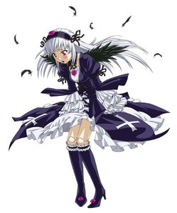 Rating: Safe Score: 0 Tags: 1girl bird black_wings blush boots commentary_request doll_joints dress feathers flower frills full_body hairband high_heel_boots ichikawa_masahiro image joints knee_boots long_hair long_sleeves open_mouth pink_eyes puffy_sleeves purple_eyes rose rozen_maiden silver_hair sitting solo suigintou wings User: admin