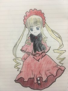 Rating: Safe Score: 0 Tags: 1girl blonde_hair blue_eyes bonnet bow bowtie capelet dress drill_hair full_body image long_hair long_sleeves looking_at_viewer red_dress shinku shoes simple_background solo standing traditional_media twintails very_long_hair User: admin