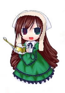 Rating: Safe Score: 0 Tags: 1girl :d brown_hair chibi cup dress drill_hair frills full_body green_dress green_eyes hat head_scarf heterochromia holding image long_hair long_sleeves looking_at_viewer open_mouth red_eyes simple_background smile solo suiseiseki very_long_hair watering_can white_background User: admin