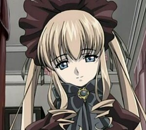 Rating: Safe Score: 0 Tags: 1girl blonde_hair blue_eyes blurry bow bowtie brooch depth_of_field drill_hair image indoors long_hair long_sleeves looking_at_viewer shinku sidelocks solo twintails upper_body User: admin