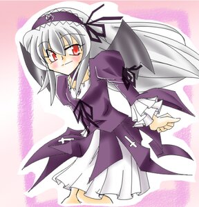 Rating: Safe Score: 0 Tags: 1girl auto_tagged blush detached_collar dress frills image juliet_sleeves long_hair long_sleeves looking_at_viewer puffy_sleeves red_eyes smile solo suigintou wings User: admin