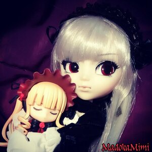 Rating: Safe Score: 0 Tags: 2girls blonde_hair closed_eyes doll dress long_hair long_sleeves looking_at_viewer multiple_dolls multiple_girls red_eyes rose shinku sleeping tagme User: admin