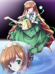 Rating: Safe Score: 0 Tags: 1girl artist_request bangs brown_hair closed_eyes corset dress drill_hair flat_chest frills green_dress green_eyes hat head_scarf heterochromia image instrument lolita_fashion long_hair long_sleeves multiple_girls multiple_views music photoshop_(medium) red_eyes ribbon rozen_maiden shoes siblings sisters solo standing suiseiseki tears twin_drills twins twintails very_long_hair water watering_can User: admin
