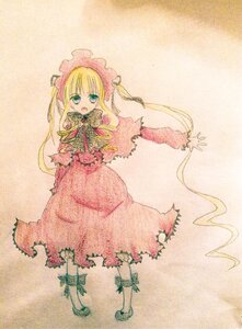 Rating: Safe Score: 0 Tags: 1girl blonde_hair blue_eyes bonnet bow bowtie dress full_body image long_hair long_sleeves looking_at_viewer red_dress shinku simple_background solo standing twintails very_long_hair User: admin