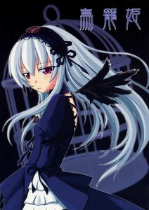 Rating: Safe Score: 0 Tags: 1girl black_ribbon black_wings dress frills hairband image juliet_sleeves lolita_hairband long_hair long_sleeves looking_at_viewer looking_back pink_eyes puffy_sleeves ribbon rose silver_hair solo suigintou wings User: admin