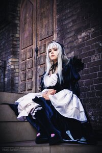 Rating: Safe Score: 0 Tags: 1girl dress frills long_hair long_sleeves sitting solo suigintou white_hair User: admin