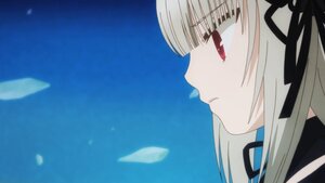 Rating: Safe Score: 0 Tags: 1girl bangs black_ribbon closed_mouth eyebrows_visible_through_hair from_side hair_ribbon image long_hair profile red_eyes ribbon smile solo suigintou white_hair User: admin