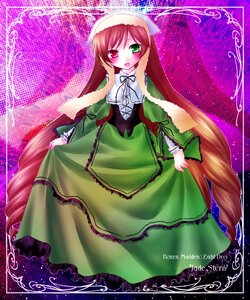 Rating: Safe Score: 0 Tags: 1girl blush brown_hair dress drill_hair frills green_dress green_eyes hat heterochromia image long_hair long_sleeves looking_at_viewer open_mouth red_eyes solo suiseiseki twin_drills twintails very_long_hair User: admin