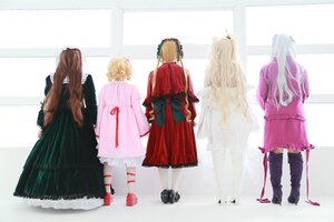 Rating: Safe Score: 0 Tags: 4girls black_footwear blonde_hair boots cape facing_away japanese_clothes kimono long_hair long_sleeves multiple_cosplay multiple_girls ribbon skirt standing striped tagme very_long_hair virtual_youtuber white_legwear wide_sleeves User: admin