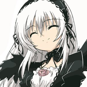 Rating: Safe Score: 0 Tags: 1girl bangs black_dress black_ribbon closed_eyes closed_mouth dress eyebrows_visible_through_hair facing_viewer flower gothic_lolita hair_between_eyes hairband image lolita_fashion long_hair long_sleeves ribbon rose silver_hair simple_background solo suigintou upper_body white_background User: admin